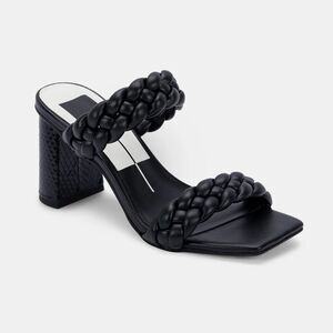 Dolce Vita Black Paily Heels Stella - Size 8